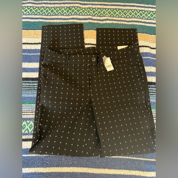 NWT Lane Bryant dress pants…size 14…straight leg…mid rise. Black/white. - Picture 1 of 5